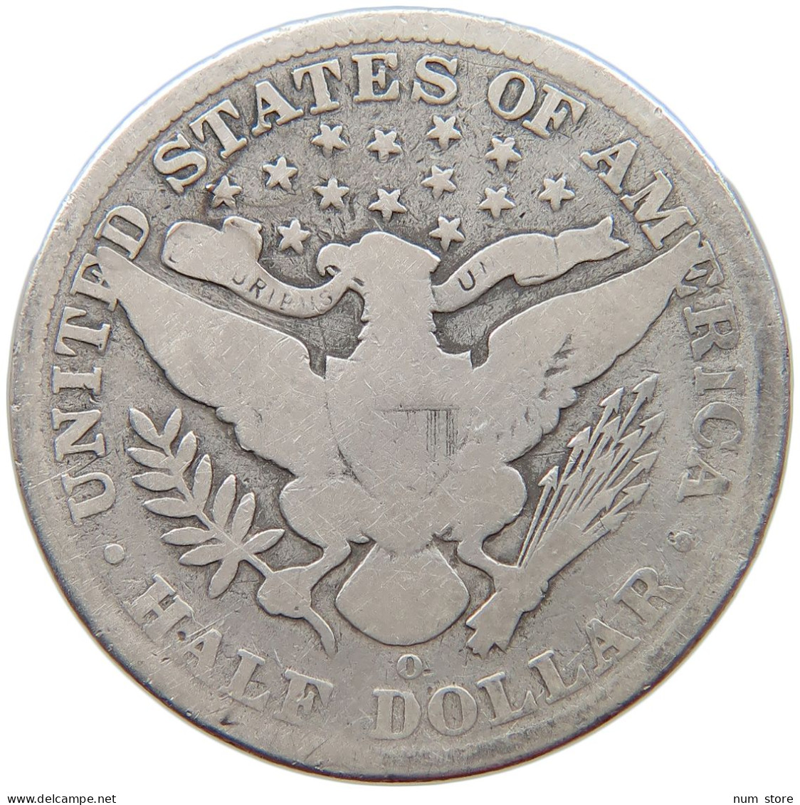 UNITED STATES OF AMERICA 1/2 DOLLAR 1904 O BARBER #s059 0055 - 1892-1915: Barber