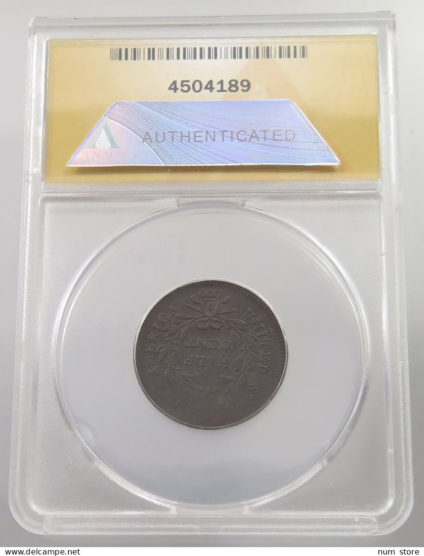 UNITED STATES OF AMERICA 1/2 CENT 1795 PLAIN EDGE C-6A Liberty Cap (1793-1797) #tm6 0087 - 1794-1839: Früher Half Dollar