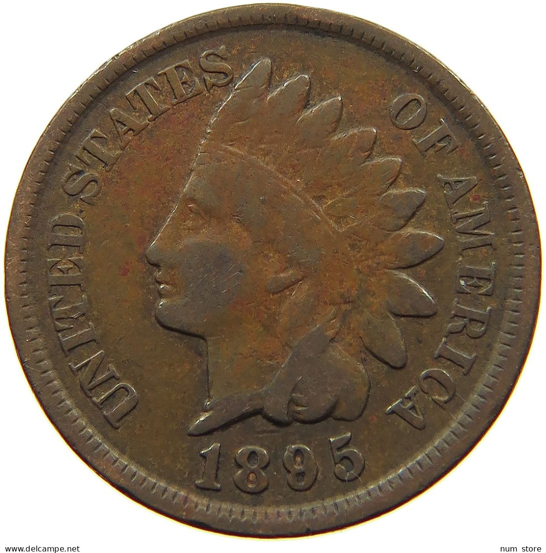 UNITED STATES OF AMERICA CENT 1895 INDIAN HEAD #s063 0005 - 1859-1909: Indian Head