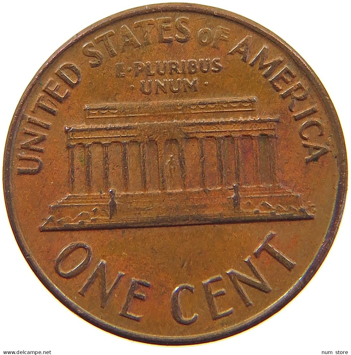 UNITED STATES OF AMERICA CENT 1972 D LINCOLN MEMORIAL #c079 0251 - 1959-…: Lincoln, Memorial Reverse