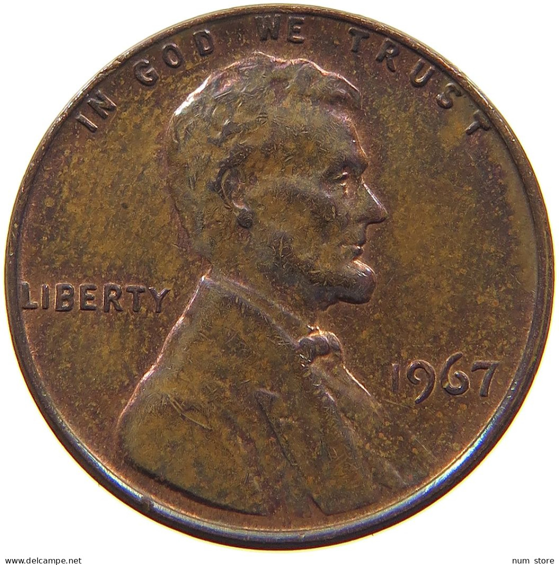 UNITED STATES OF AMERICA CENT 1967 LINCOLN MEMORIAL #c079 0295 - 1959-…: Lincoln, Memorial Reverse