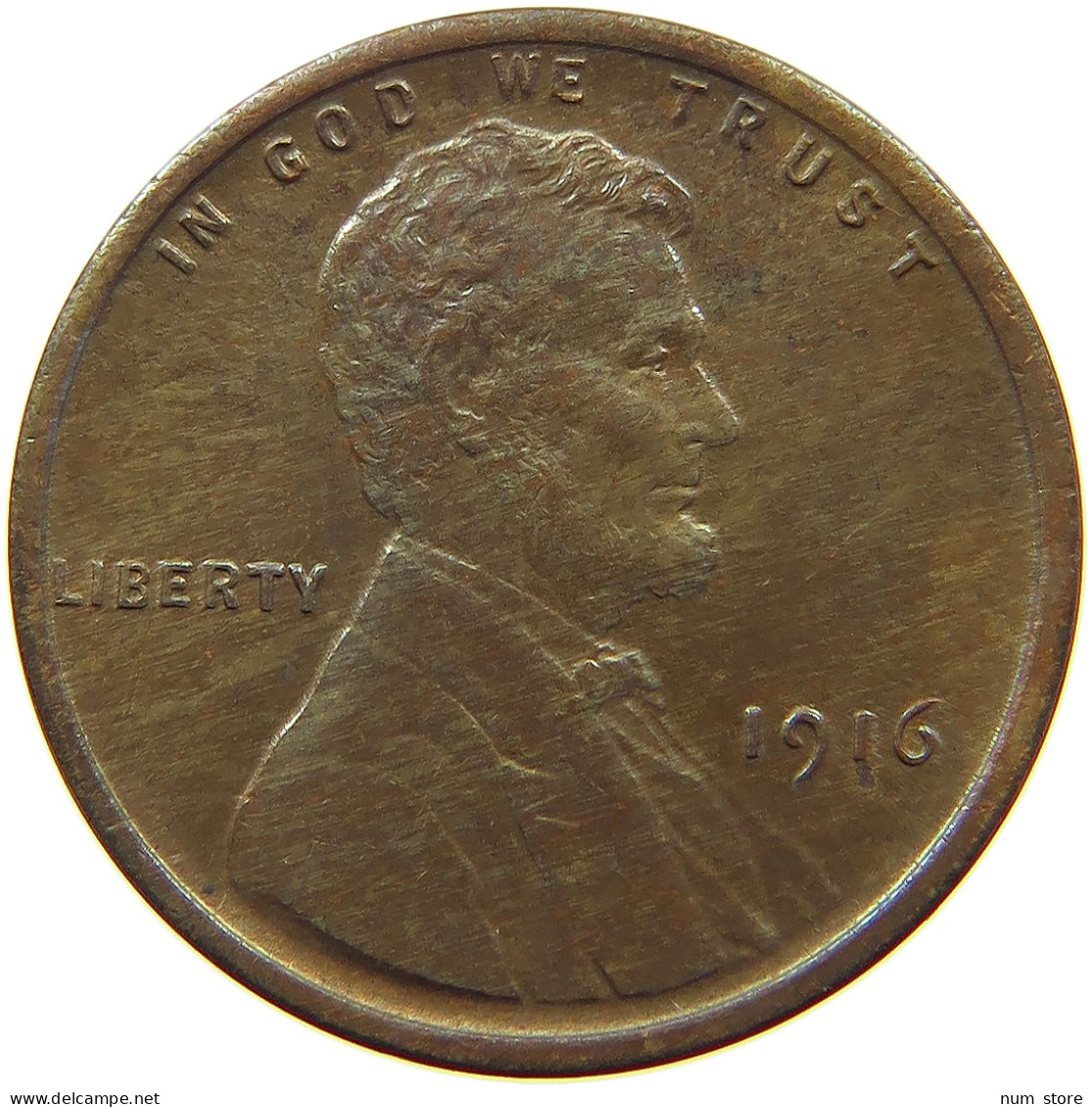 UNITED STATES OF AMERICA CENT 1916 S Lincoln Wheat #s063 0697 - 1909-1958: Lincoln, Wheat Ears Reverse