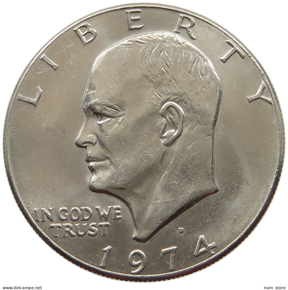 UNITED STATES OF AMERICA DOLLAR 1974 D EISENHOWER #s062 0771 - 1971-1978: Eisenhower