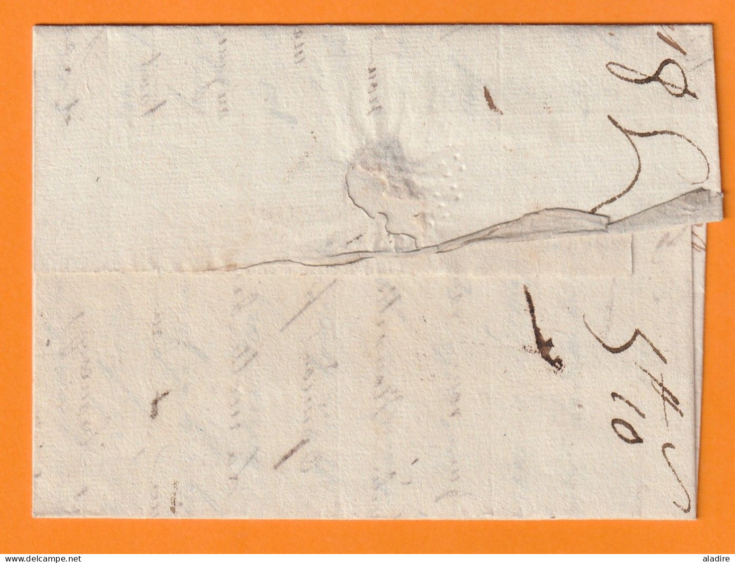 1808 - Marque Postale 53 Verdun Sur Meuse Sur Lettre Pliée Avec Corresp Privée De Pierson Vers Lille - Taxe 5 - 1801-1848: Precursors XIX