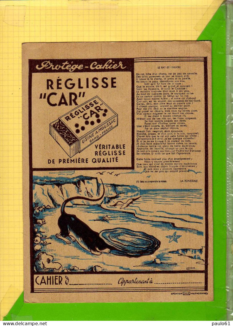 PROTEGE CAHIER    : Reglisse "CAR " - Book Covers