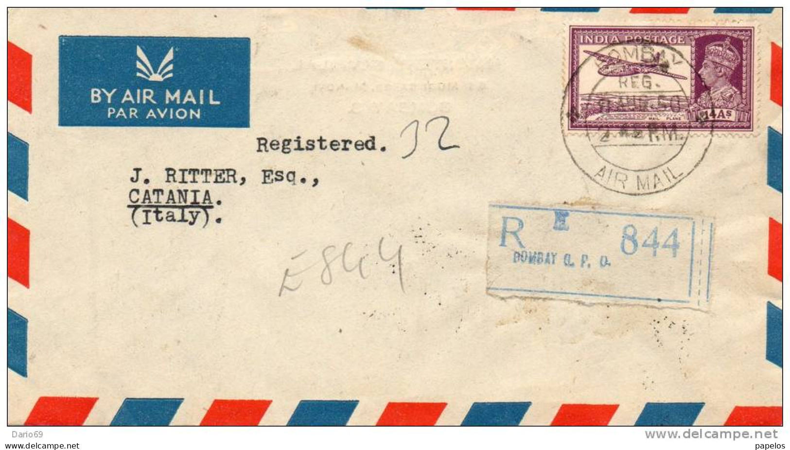 1950  LETTERA VIA AEREA - Nuovi