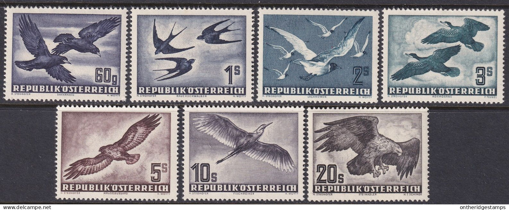 Austria 1953 Sc C54-60 Österreich Air Post Set MNH** - Ungebraucht