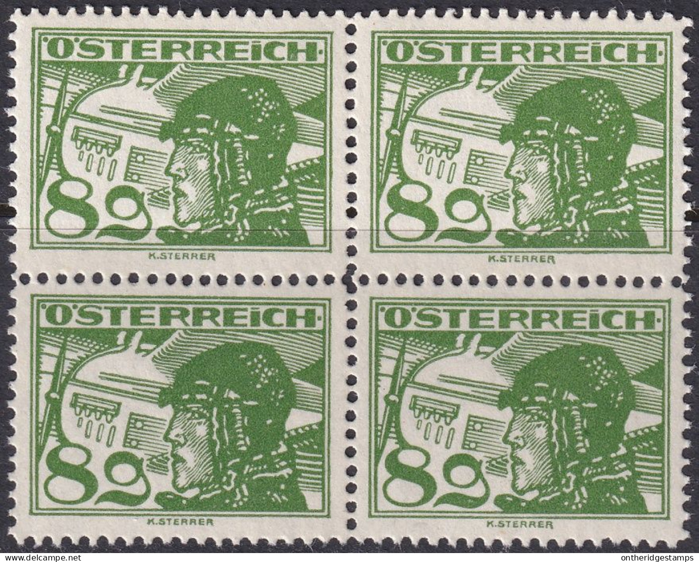 Austria 1925 Sc C15 Österreich Mi 471 Air Post Block MNH** - Nuevos