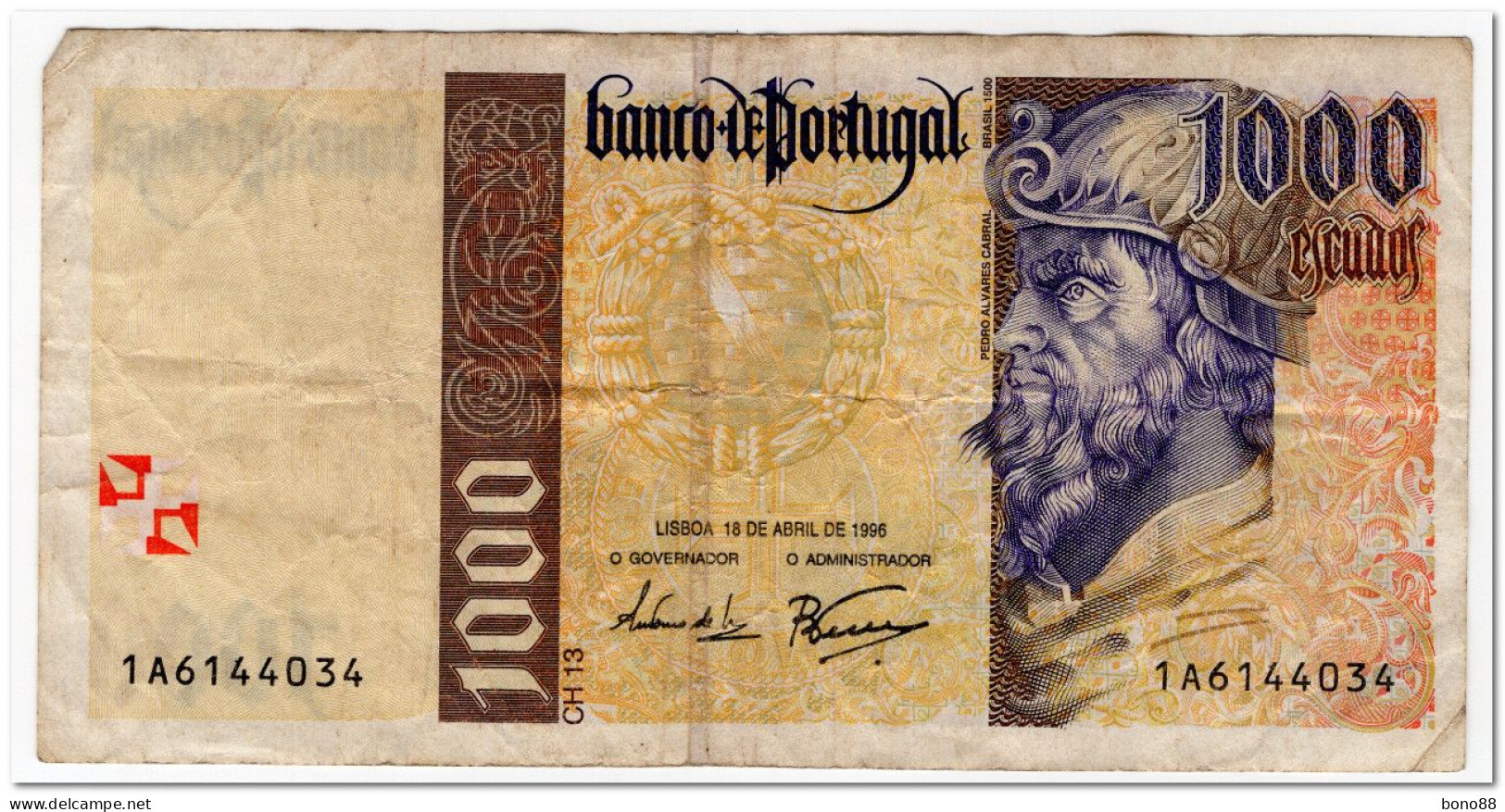 PORTUGAL,1000 ESCUDOS,1996,P.188a,FINE - Portugal