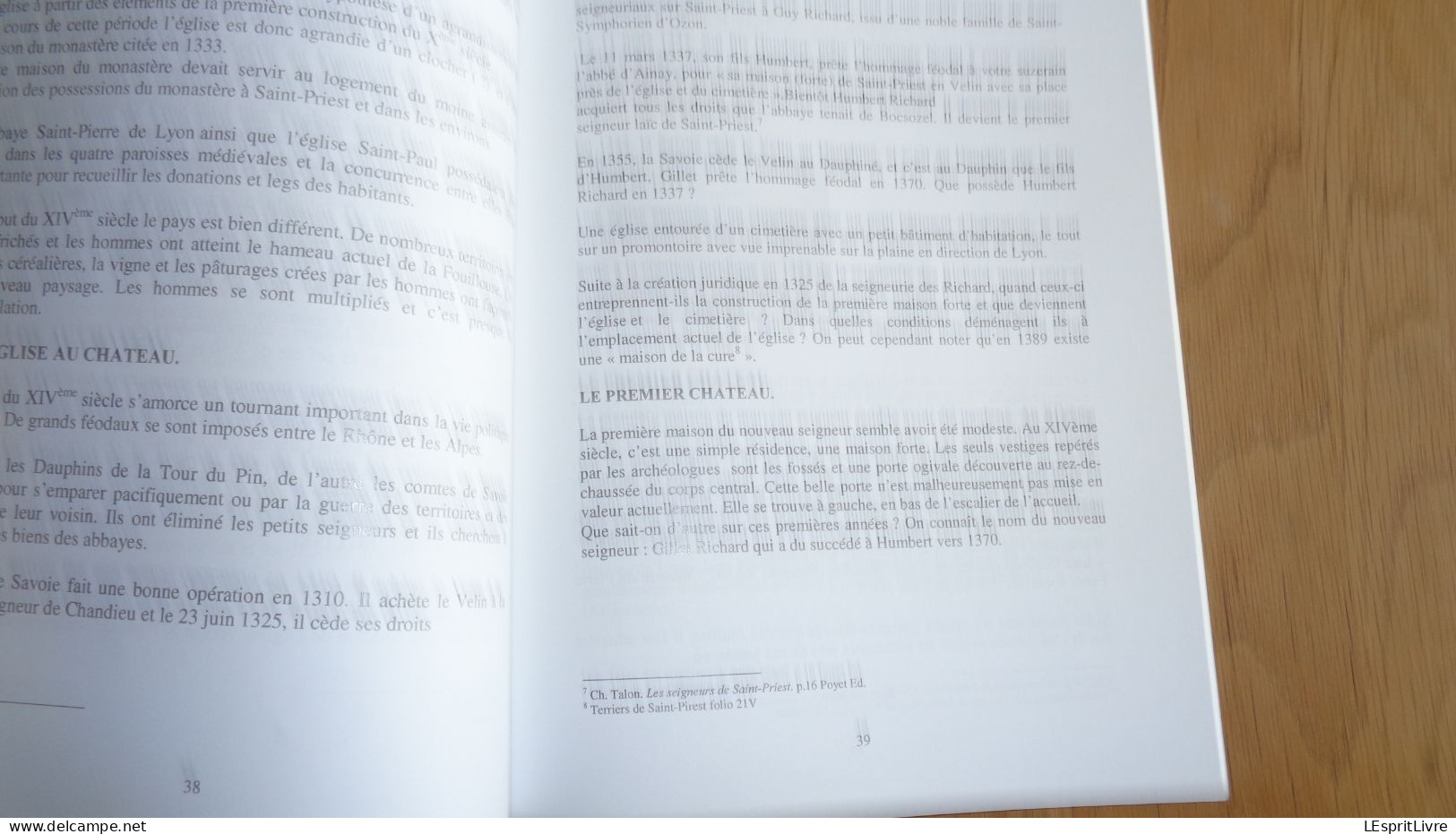 HISTOIRE DU CHÂTEAU DE SAINT PRIEST 1000 Ans d'Histoire Régionalisme Généalogie François Emmanuel Guignard Comte