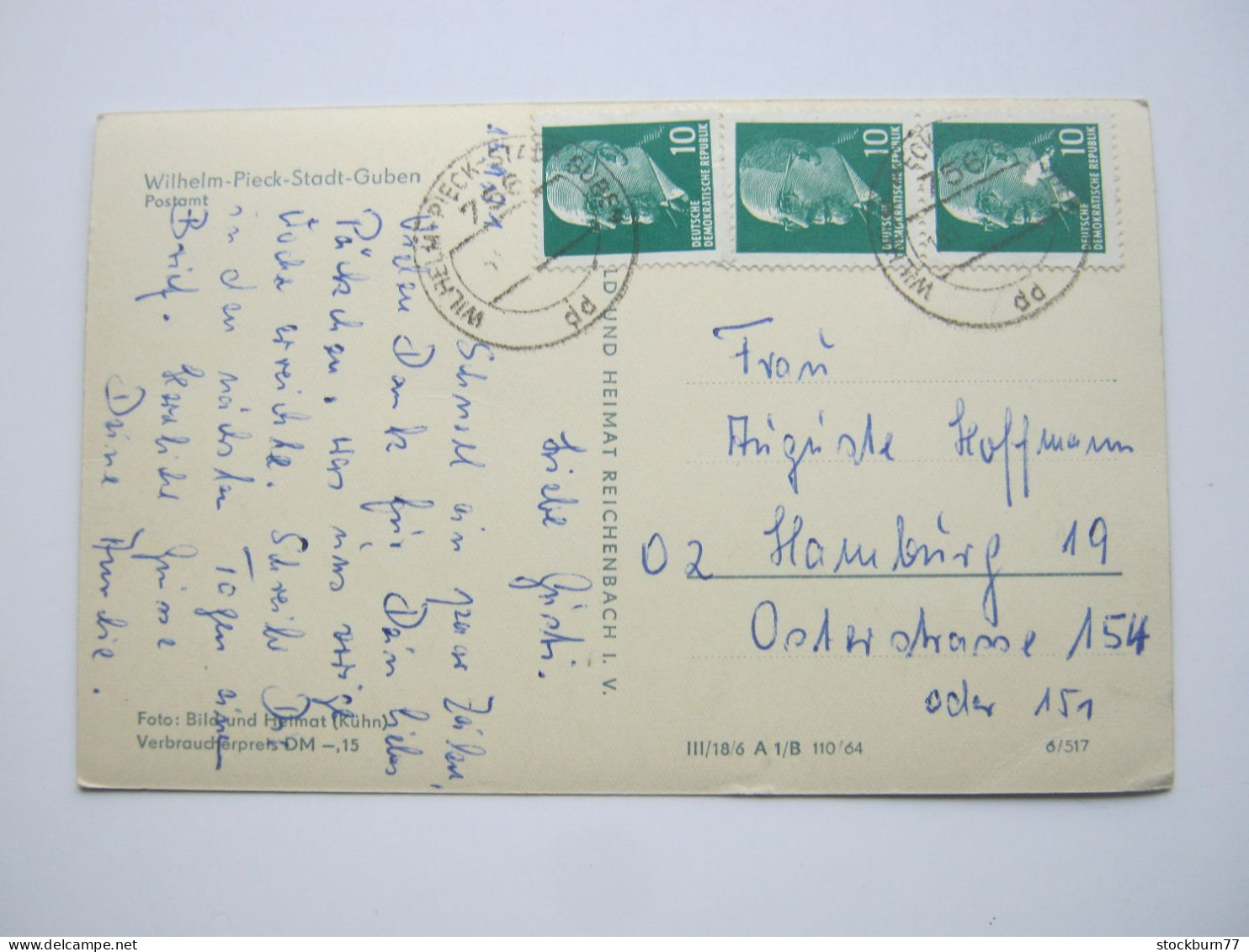 Guben, Postamt , Schöne Karte  Um 1965 - Guben