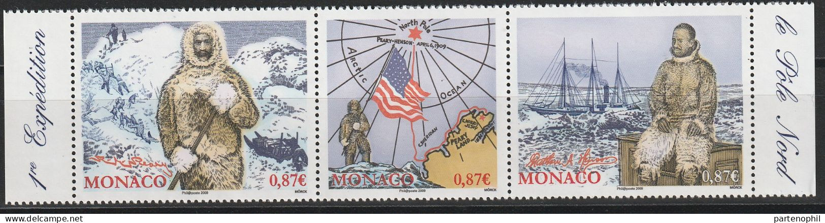 Monaco International Year Of The Arctic Polar Expedition Set MNH - Année Polaire Internationale