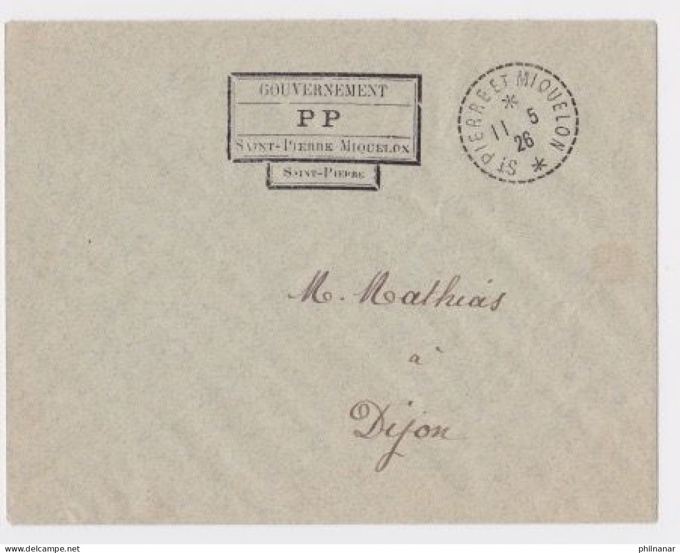 Lettres De 1926 Emises Avec Cachet Special A La Place Du 30 Ct épuisé  Cote 90x2 180€ - Lettres & Documents