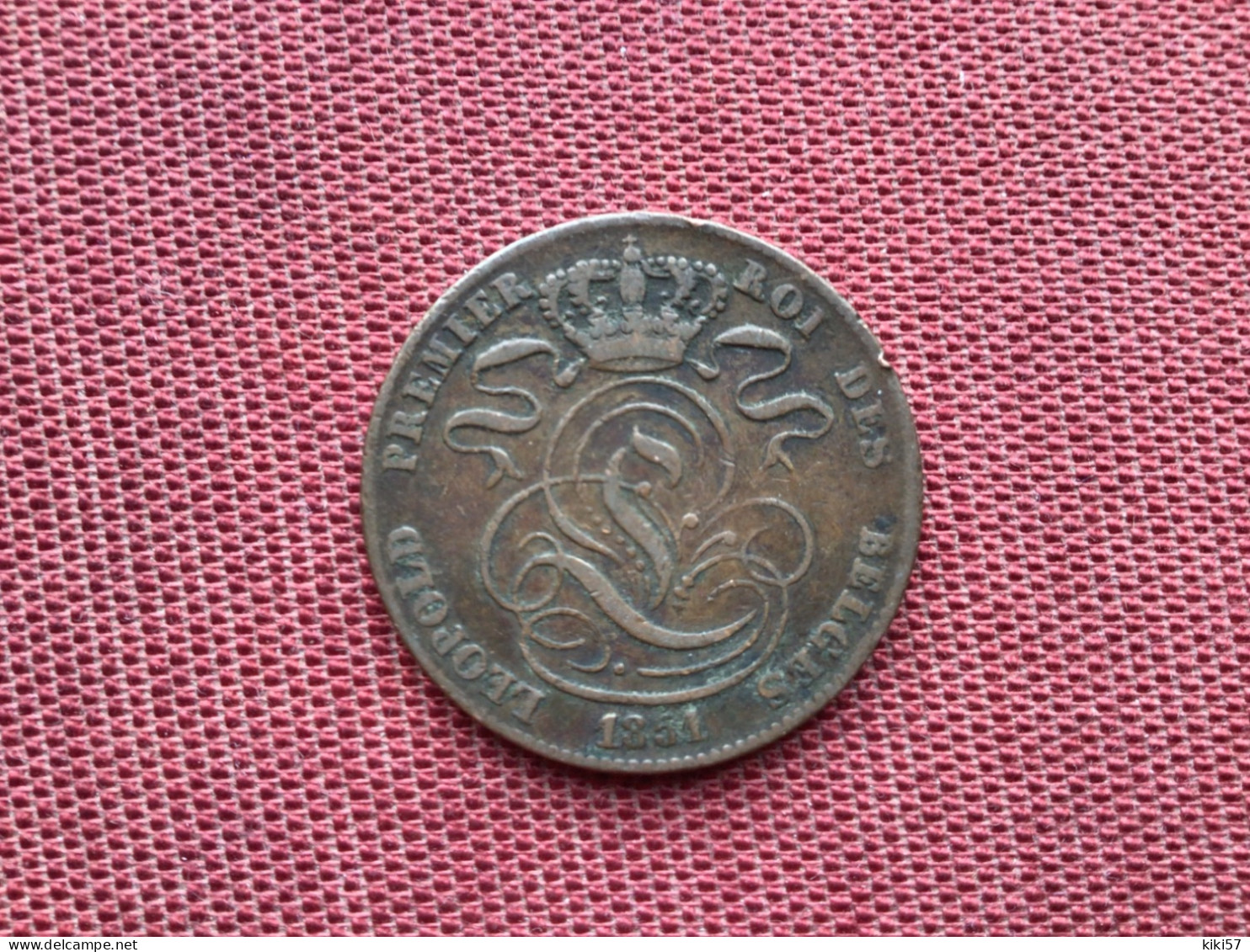 BELGIQUE Monnaie 5 Cts 1851 Assez Rare - 5 Cent
