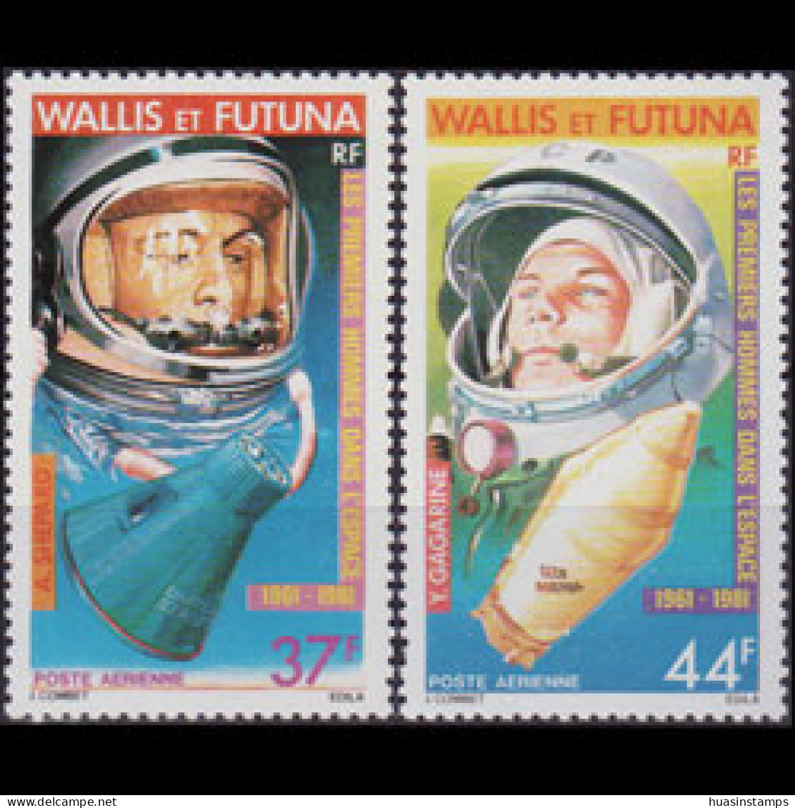 WALLIS 1981 - Scott# C106-7 Space Flight Set Of 2 MNH - Autres & Non Classés