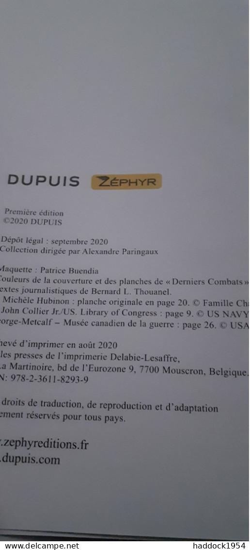 histoires courtes 2 tomes CHARLIER HUBINON dupuis 2020