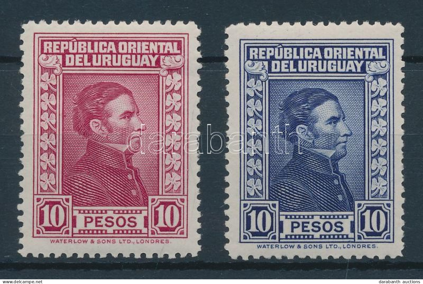 ** Uruguay 1932/33 Forgalmi Bélyegek Mi 472-473 (Mi EUR 480.-) (rövid Fogak / Short Perfs.) - Autres & Non Classés