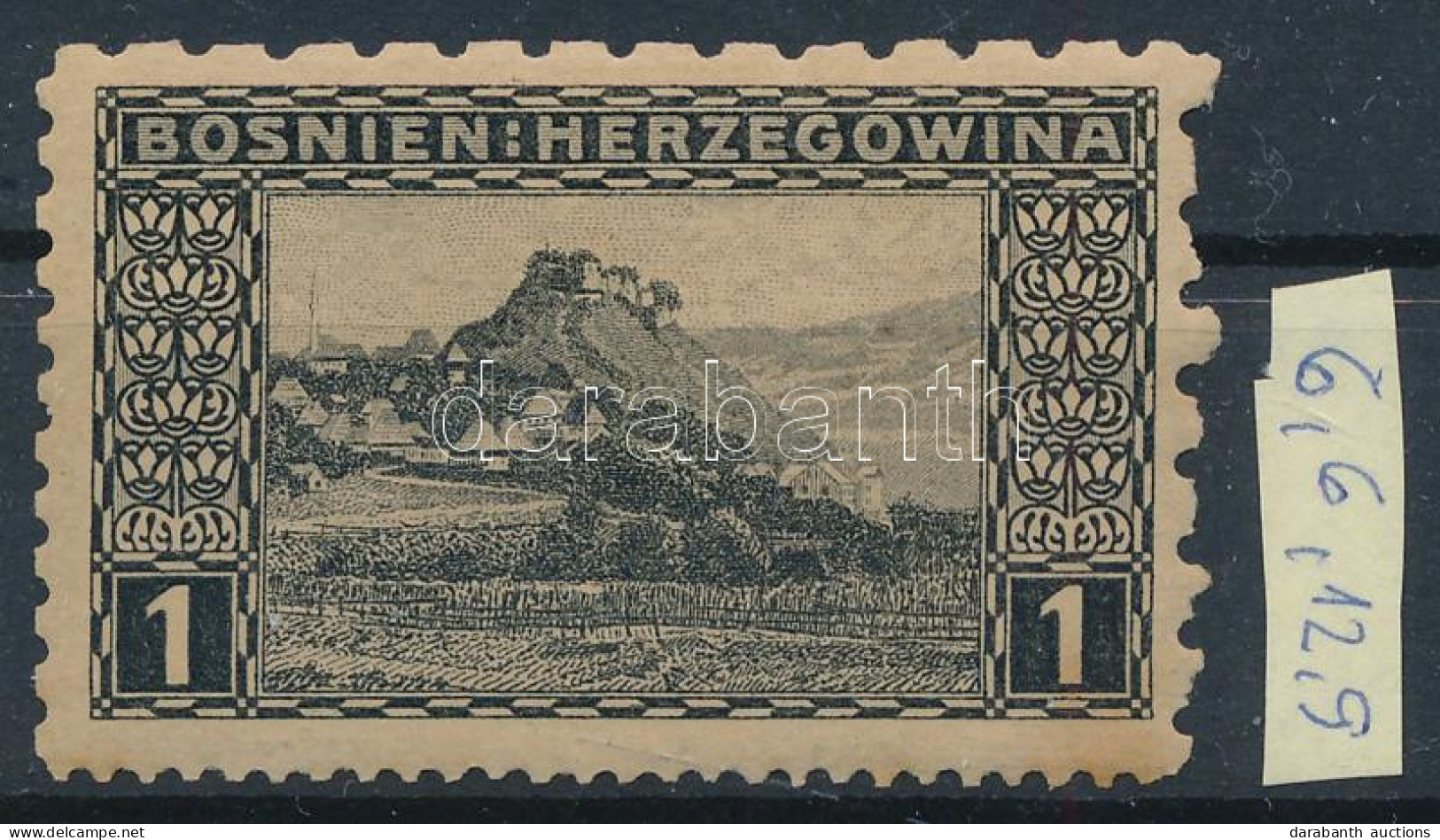 * Bosznia-Hercegovina 1906 1H Vegyes Fogazással - Other & Unclassified