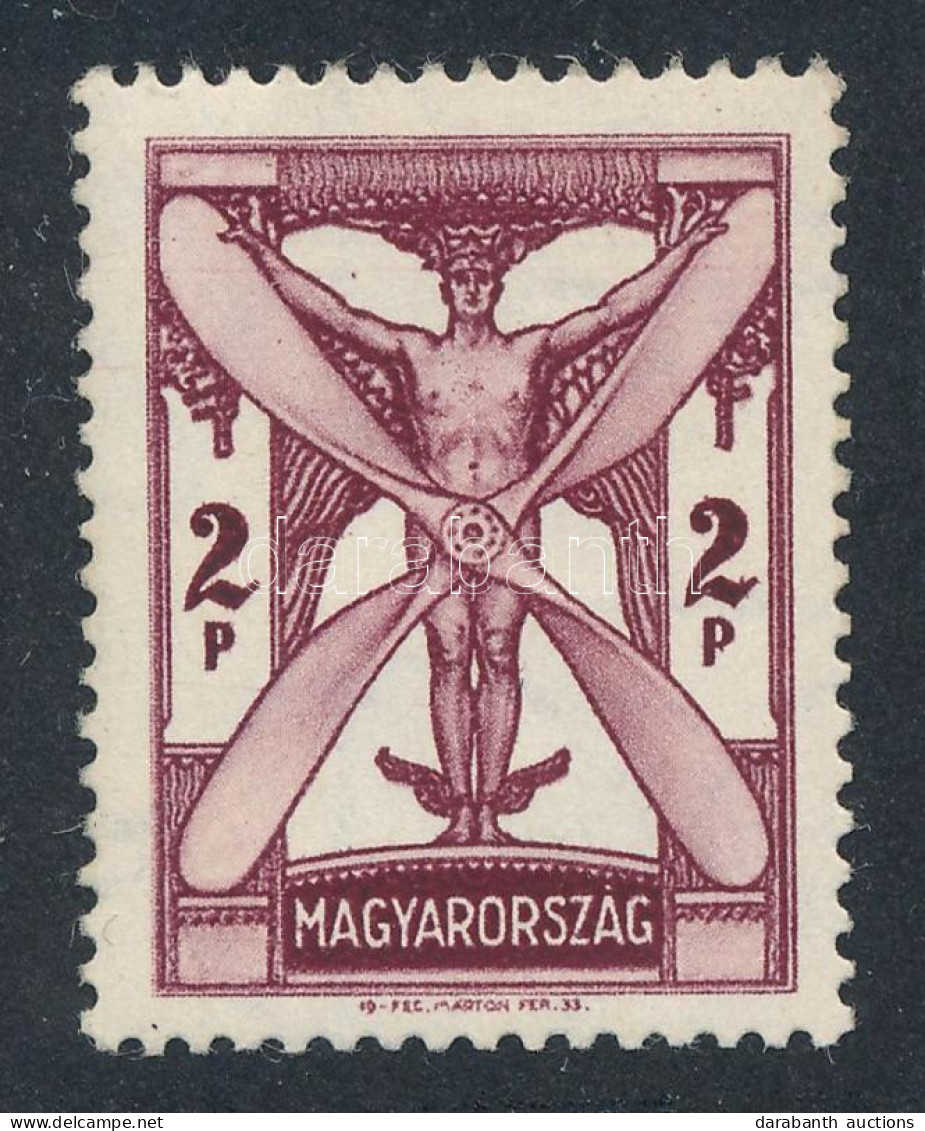 1933 Repülő 2P újragumizva / Regummed (**23.000) - Other & Unclassified