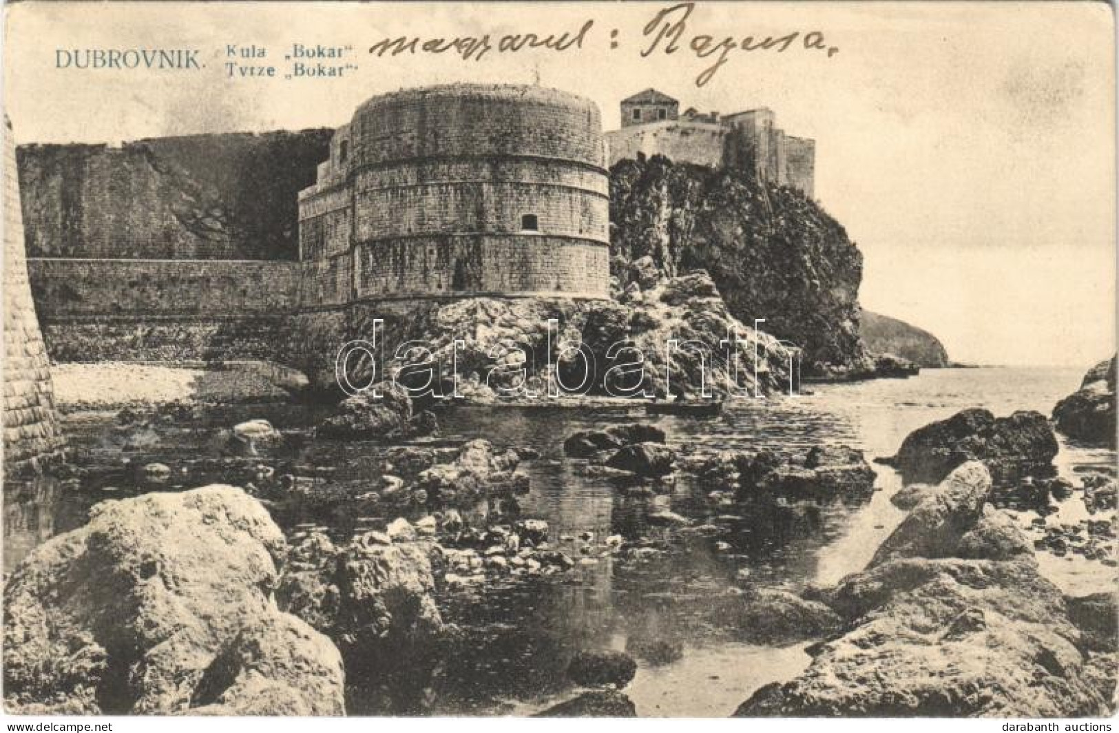 T3 1911 Dubrovnik, Ragusa; Kula Bokar / Tvrze Bokar / Fortress, Tower (Rb) - Non Classés