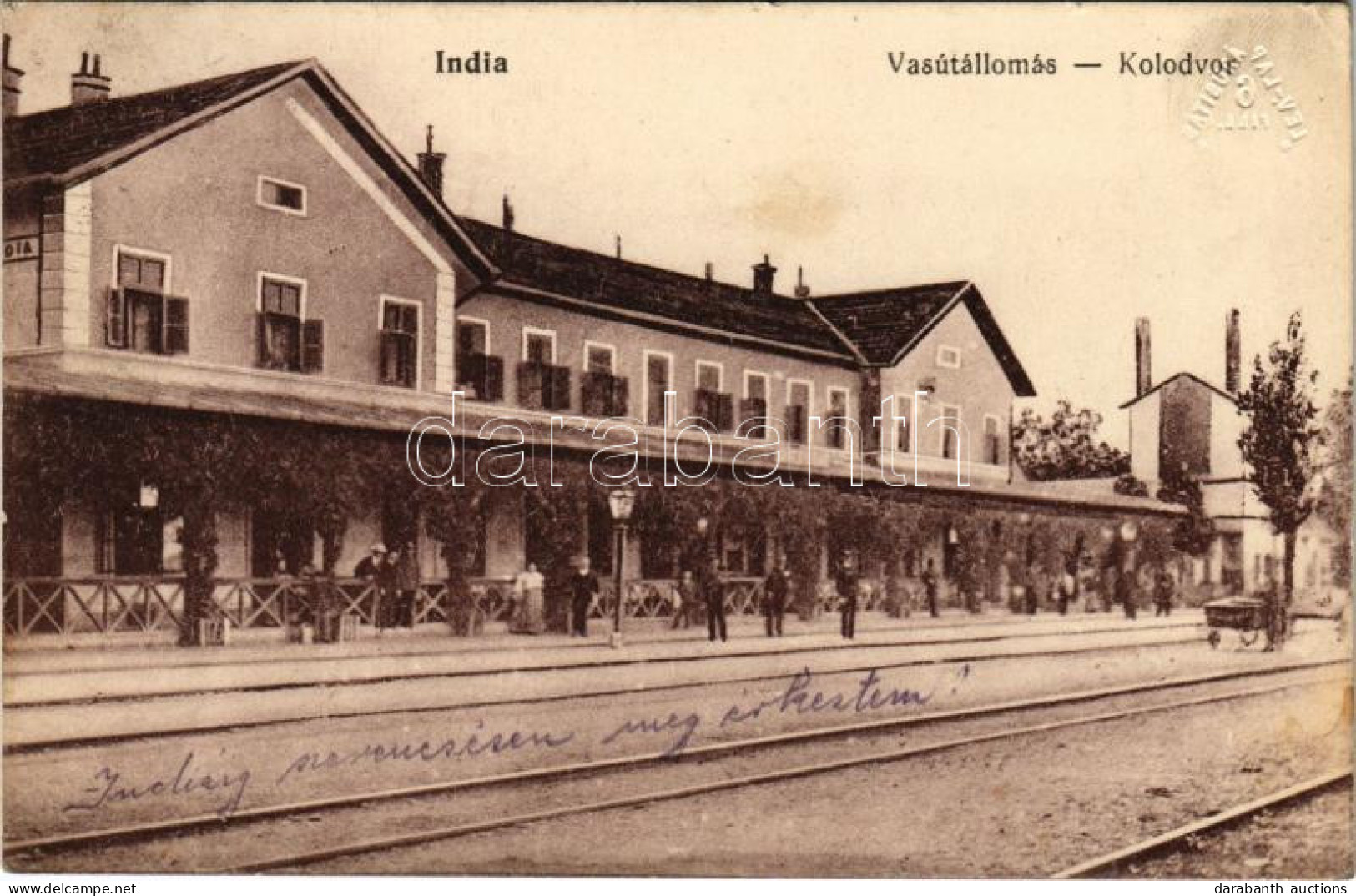 T2/T3 India, Indija; Vasútállomás. Vasúti Levelezőlapárusítás 531. / Railway Station (EK) - Unclassified