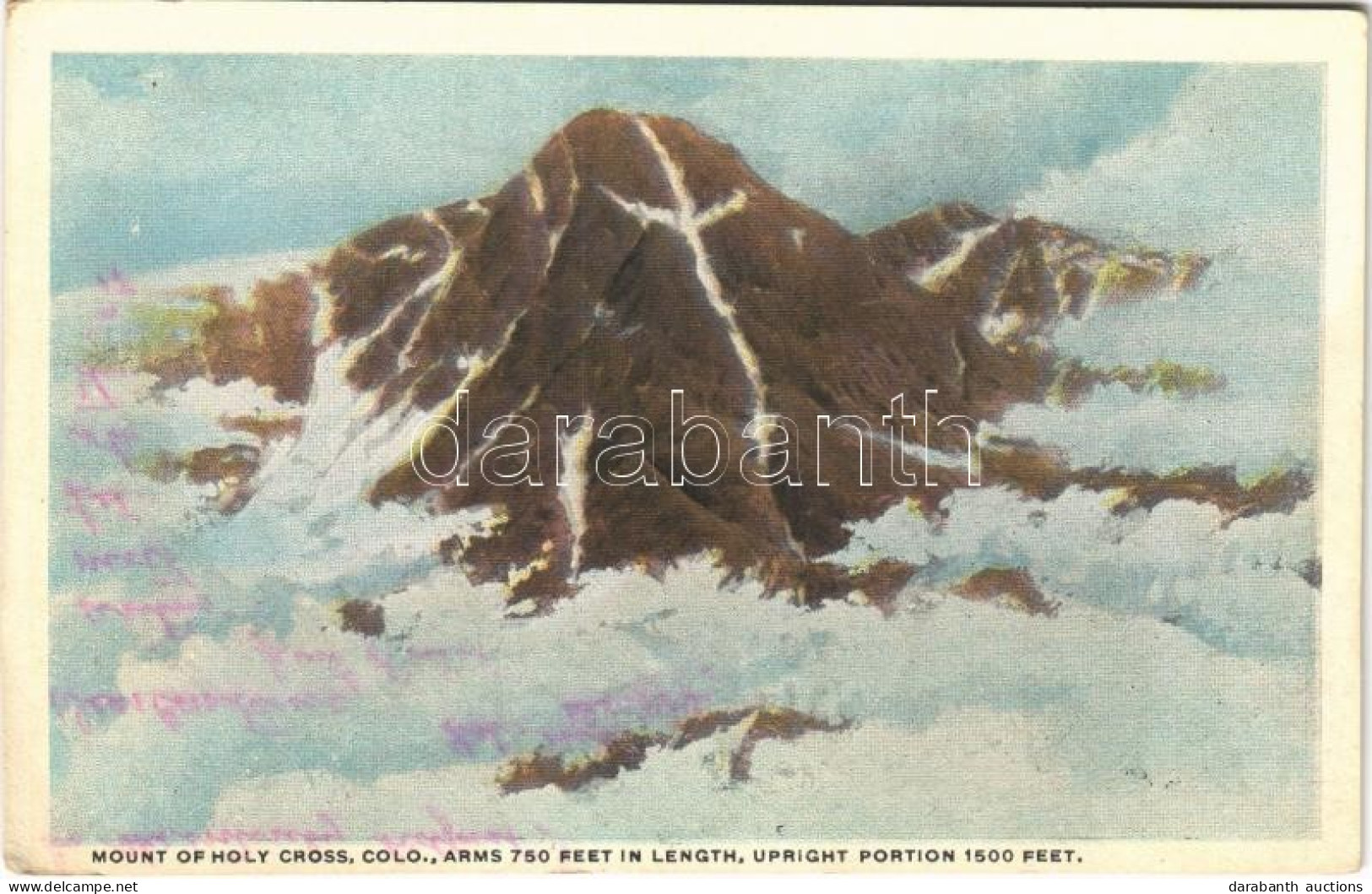 ** T3 Mount Of The Holy Cross (Colorado), Arms 750 Feet In Length, Upright Portion 1500 Feet (wet Damage) - Zonder Classificatie