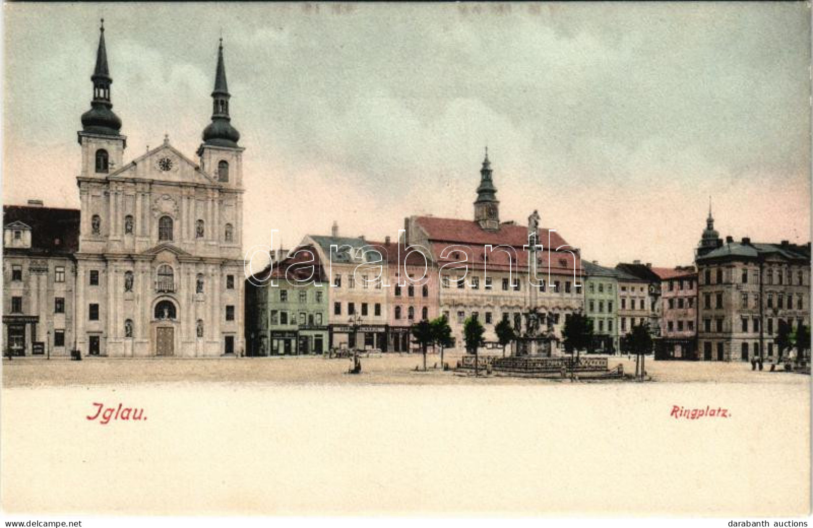 ** T1 Jihlava, Iglau; Ringplatz / Square, Shop Of Hermann Kraus - Non Classés