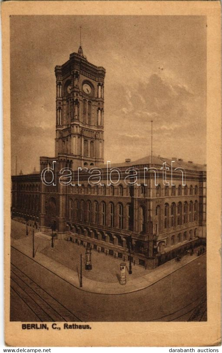 T2/T3 1927 Berlin, Rathaus / Town Hall (EK) - Non Classés