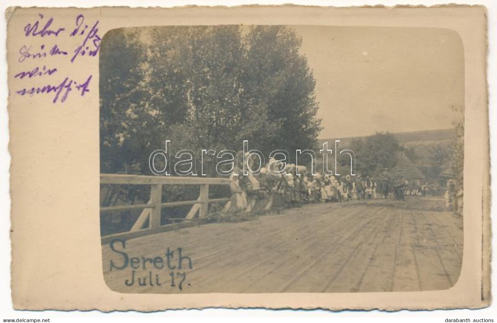 * T2/T3 Siret, Sereth, Szeretvásár (Bukovina, Bukowina); Híd / Bridge. Photo (EK) - Ohne Zuordnung