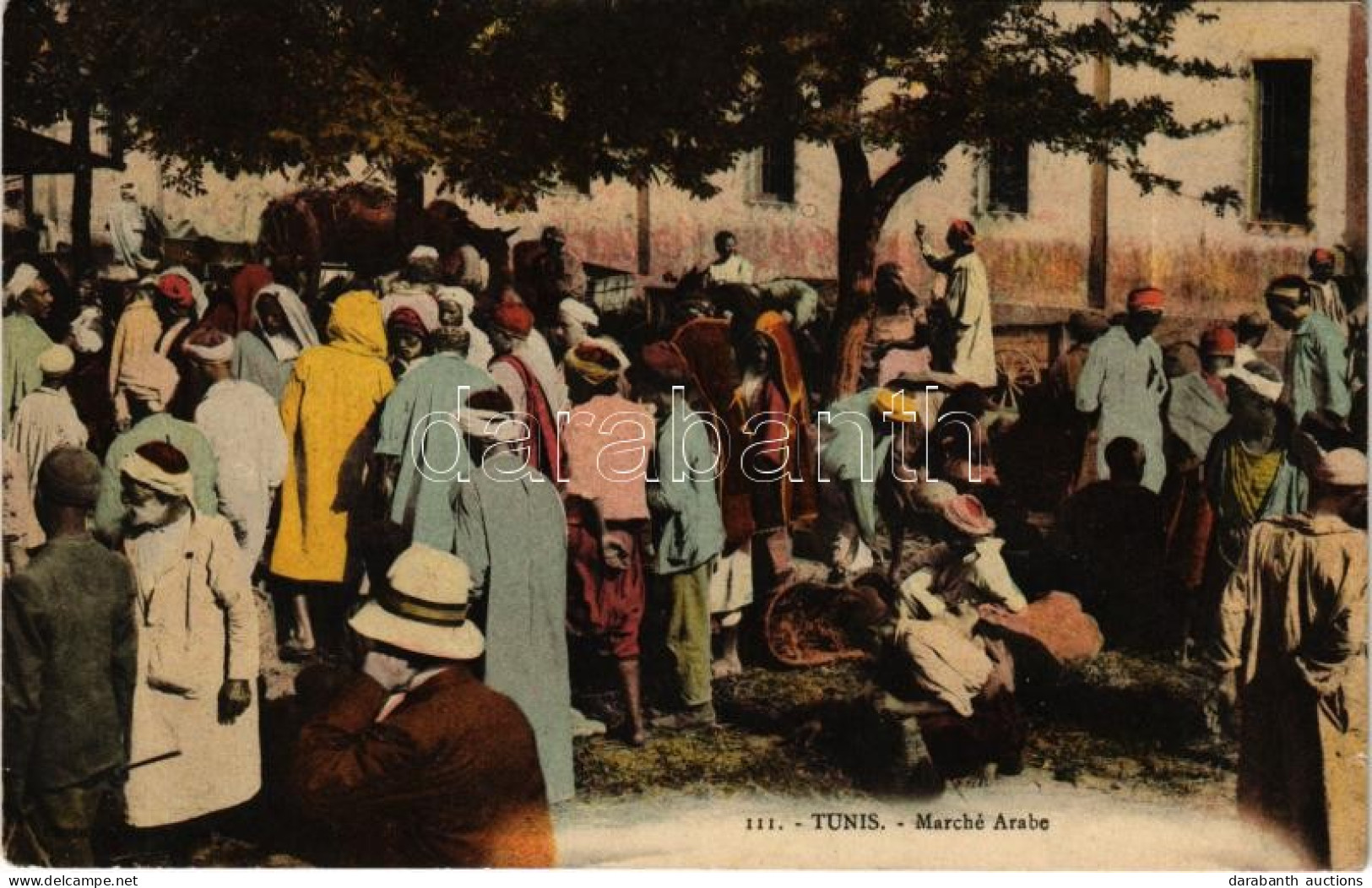 T2/T3 1912 Tunis, Marché Arabe / Arab Market, Tunisian Folklore (EK) - Unclassified