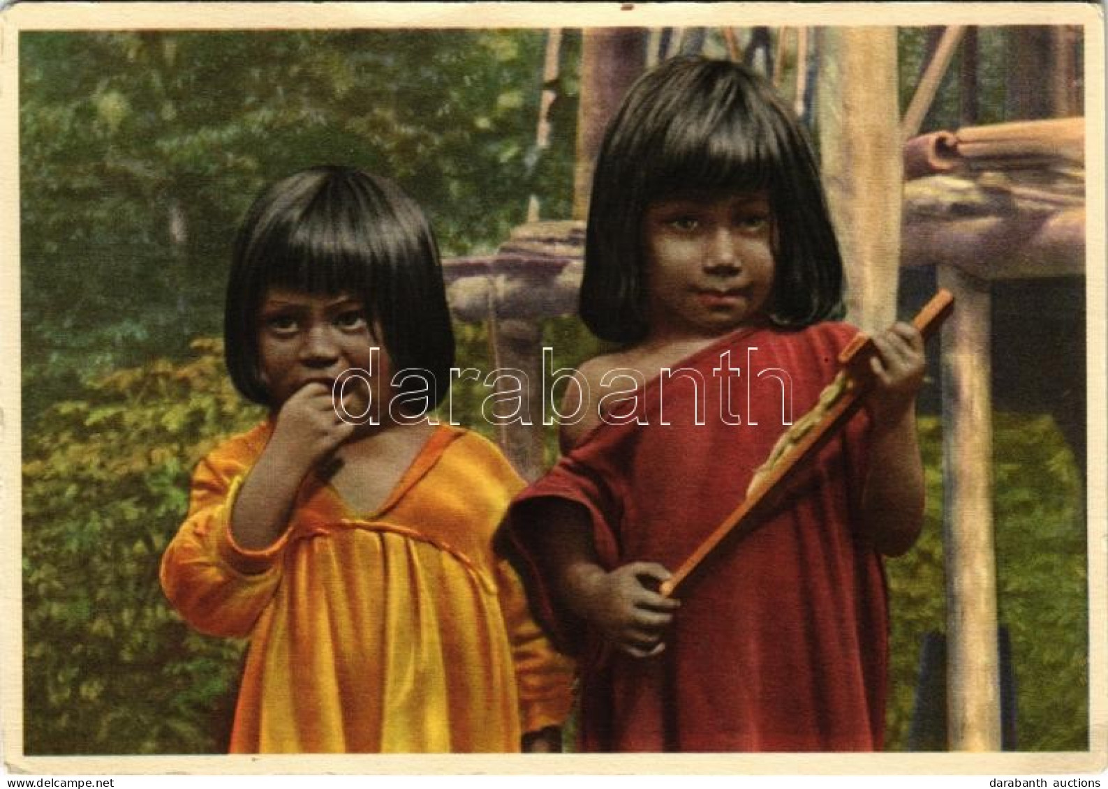 * T2/T3 Fra Gli Indii Del Brasile. Missioni Dei Cappuccini / Brazilian Folklore, Indigenous Children (EK) - Unclassified