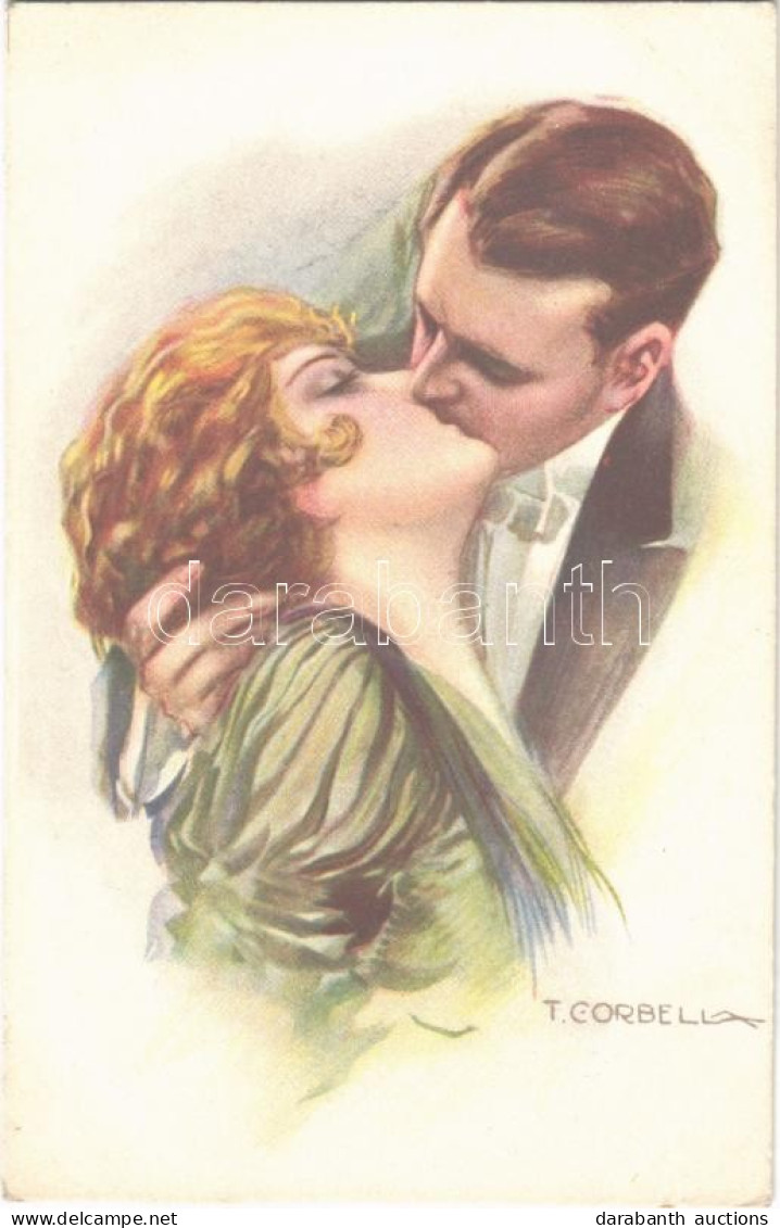 * T2/T3 Romantic Couple. Italian Lady Art Postcard. Anna & Gasparini 162-4. S: T. Corbella (EK) - Zonder Classificatie