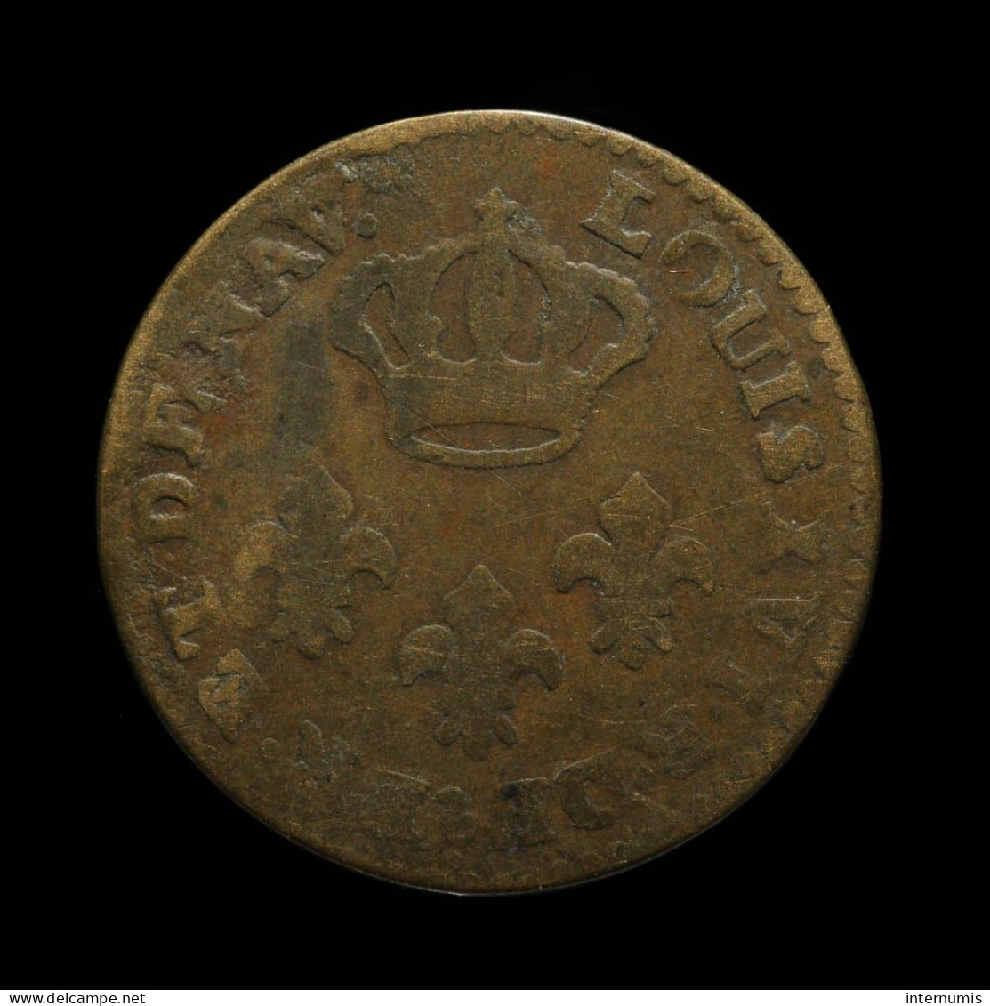 France, Cayenne (Guyane / French Guiana), 2 Sous, 1789, A - Paris, Billon, KM#1, Lec.20 - Guyane Française