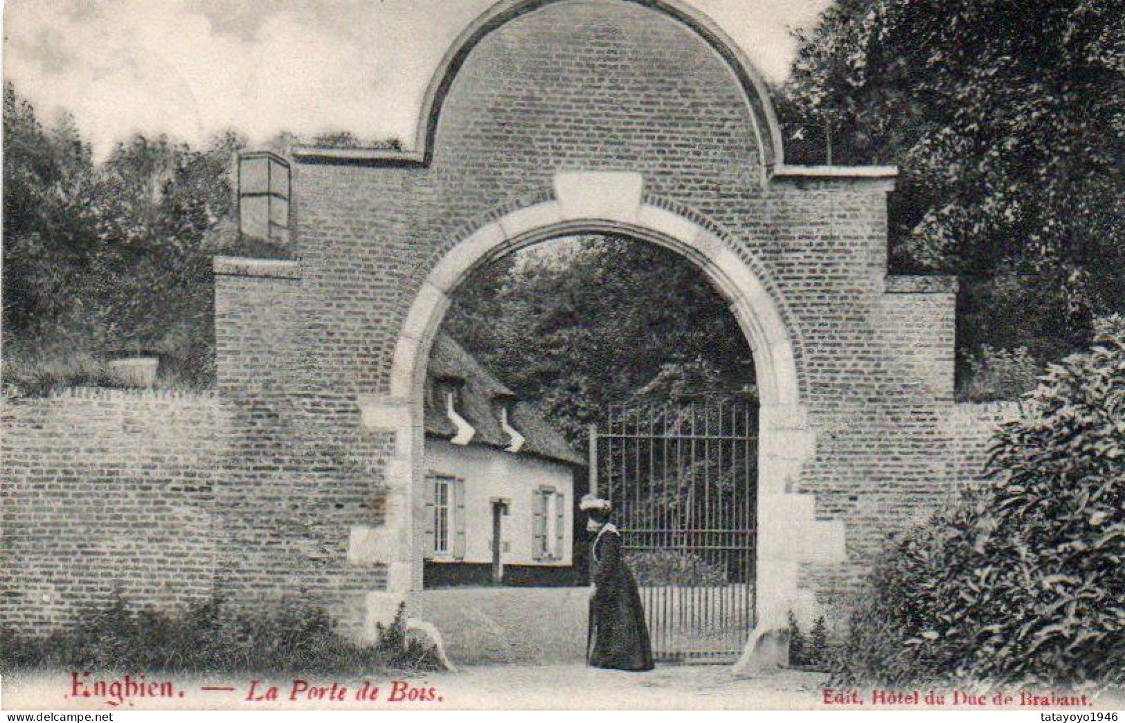 ENGHIEN La Porte De Bois Voyagé En 1909 - Enghien - Edingen