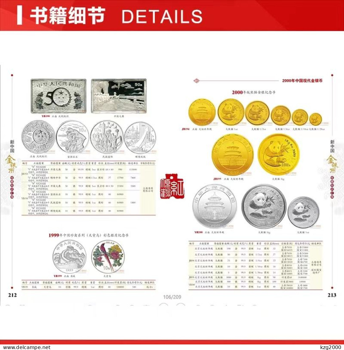 China RMB 1979-2022 Catalogue of Chinese gold and silver coins