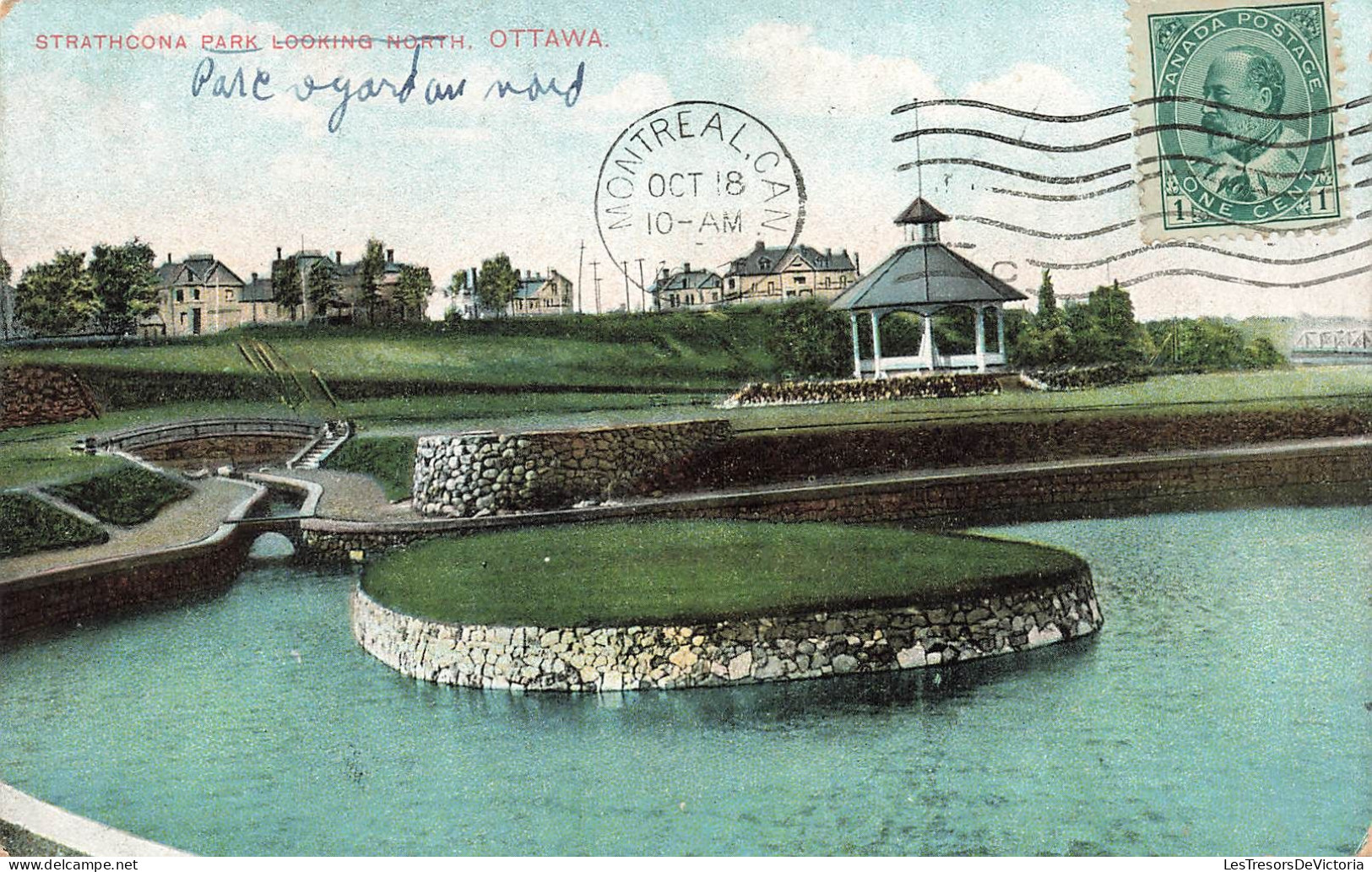 CANADA - Ottawa - Le Parc Strathcona - Colorisé - Carte Postale Ancienne - Ottawa