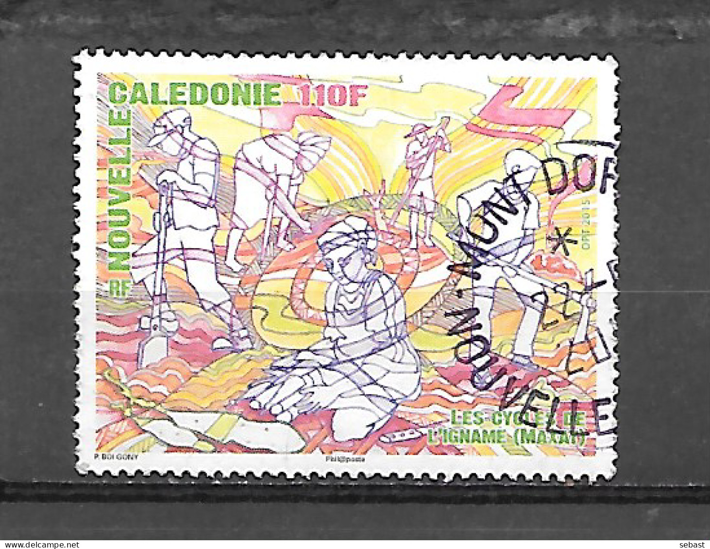 TIMBRE OBLITERE DE NOUVELLE CALEDONIE DE 2015 N° YVERT 1247 - Usados