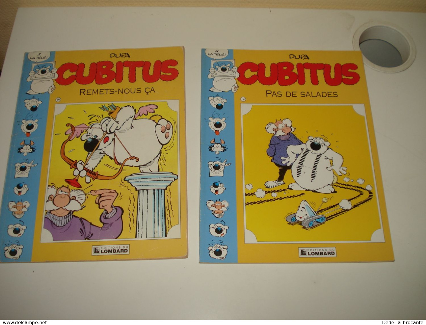 C48 / Lot De 4 Cubitus - Collection  " A La Télé " N° 2 , 3 , 14 , 19 - De 1990 - Cubitus
