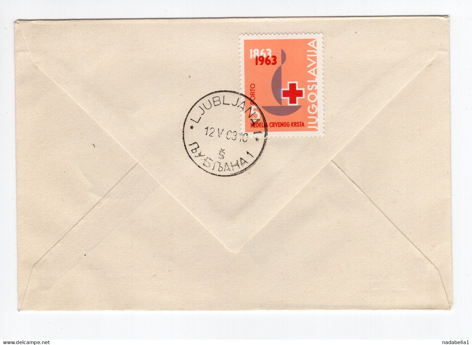 1963. YUGOSLAVIA,SLOVENIA,IDRIJA,RELAY STATION,PARTIZAN COURIERS,SPECIAL COVER AND CANCELLATION,RED CROSS - Lettres & Documents