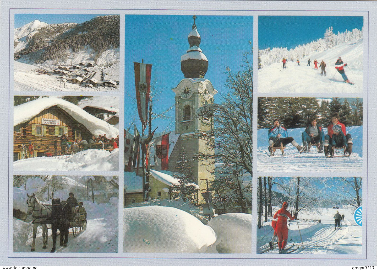 D7659) ALTENMARKT ZAUCHENSEE - Sportwelt Amade - Schlitten - Langlauf Kirche Rodeln U. Hütte - Altenmarkt Im Pongau