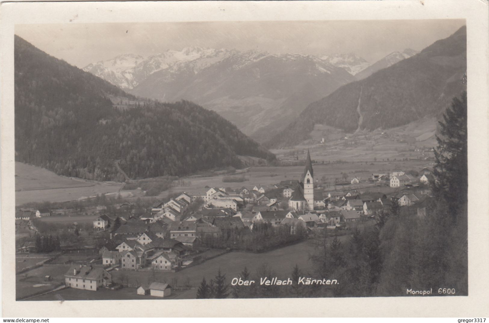 D7711) OBER VELLACH - Kärnten - Häuser Kirche - Tolle Detail Ansicht ALT - Obervellach