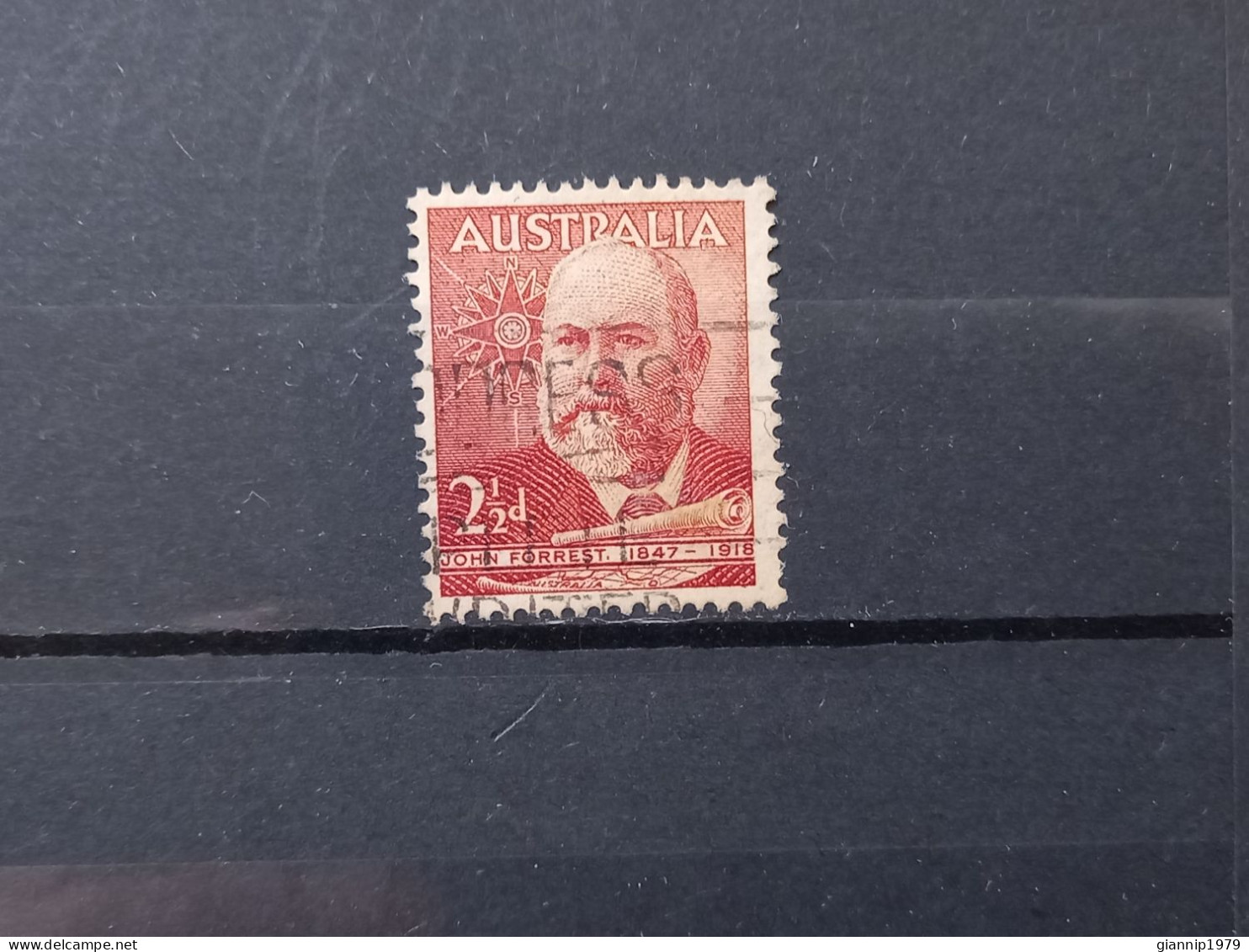 FRANCOBOLLI STAMPS AUSTRALIA AUSTRALIAN 1949 USED LORD JOHN FORREST DI BUMBURY OBLITERE' - Used Stamps