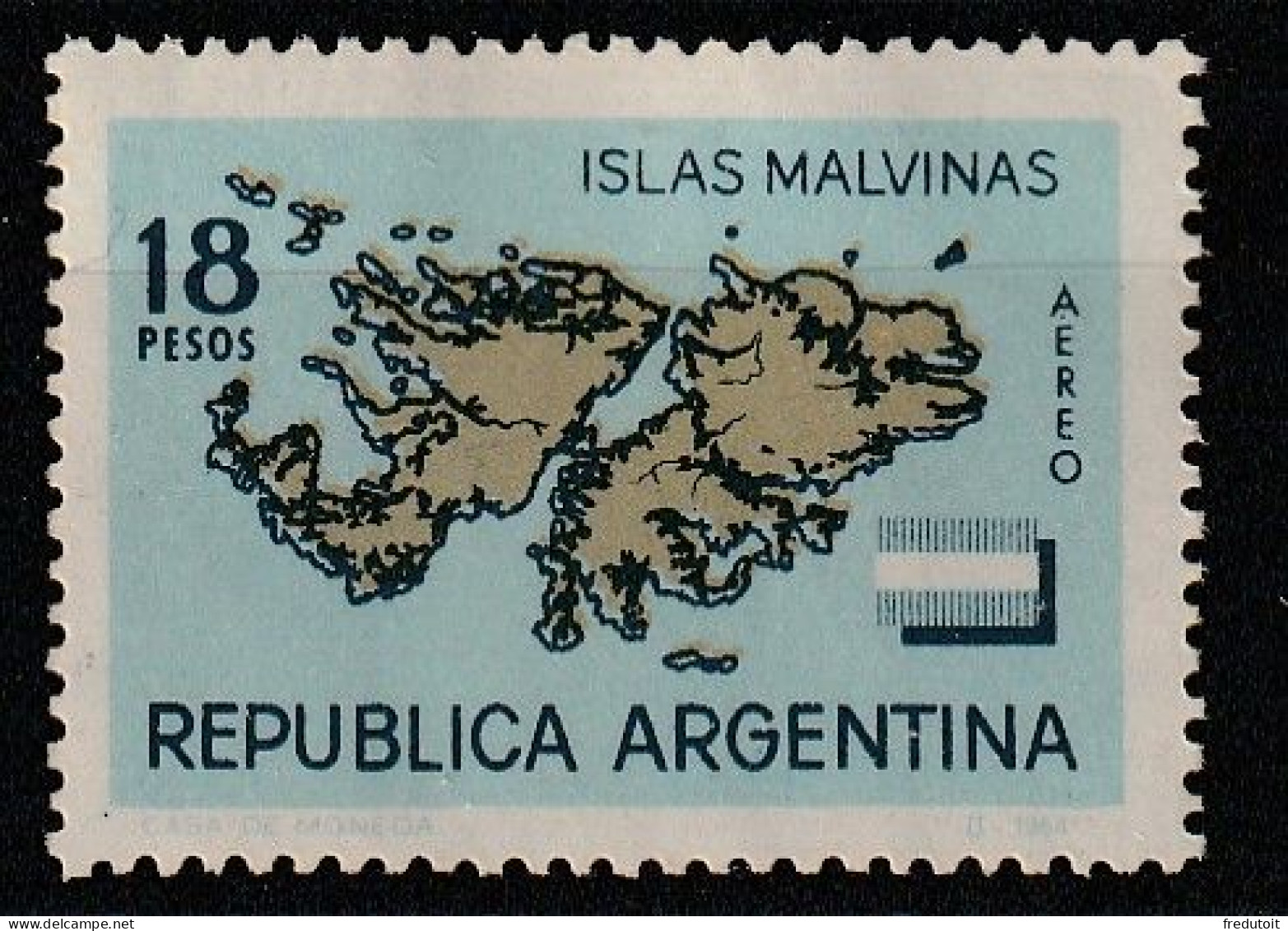 ARGENTINE - Poste Aérienne N°97 ** (1964) Carte - Posta Aerea