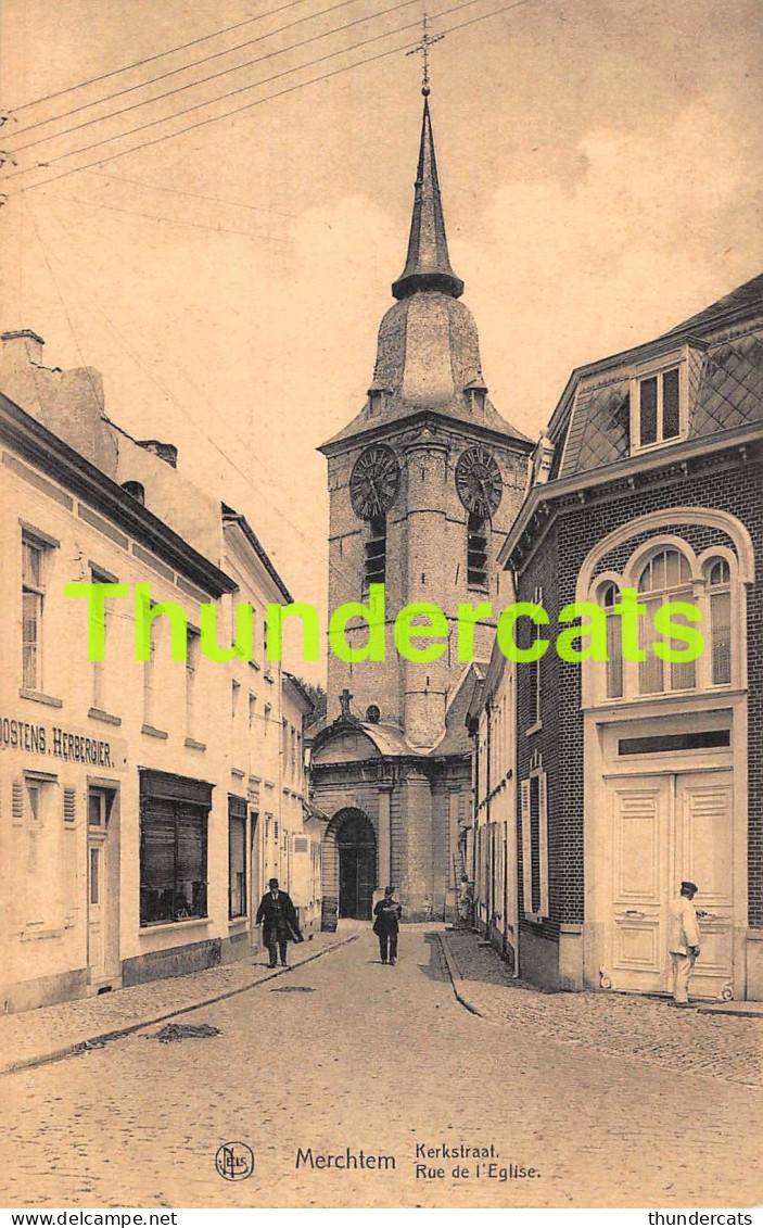 CPA MERCHTEM KERKSTRAAT RUE DE L'EGLISE  - Merchtem