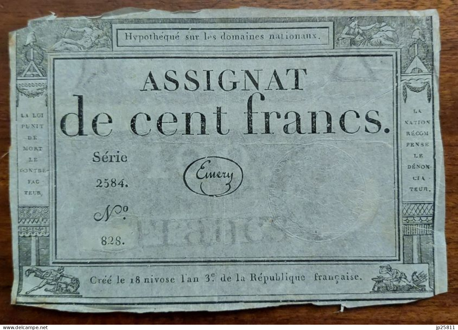 Frankreich France - Assignat 100 Francs An 3 1795 - Assignats & Mandats Territoriaux