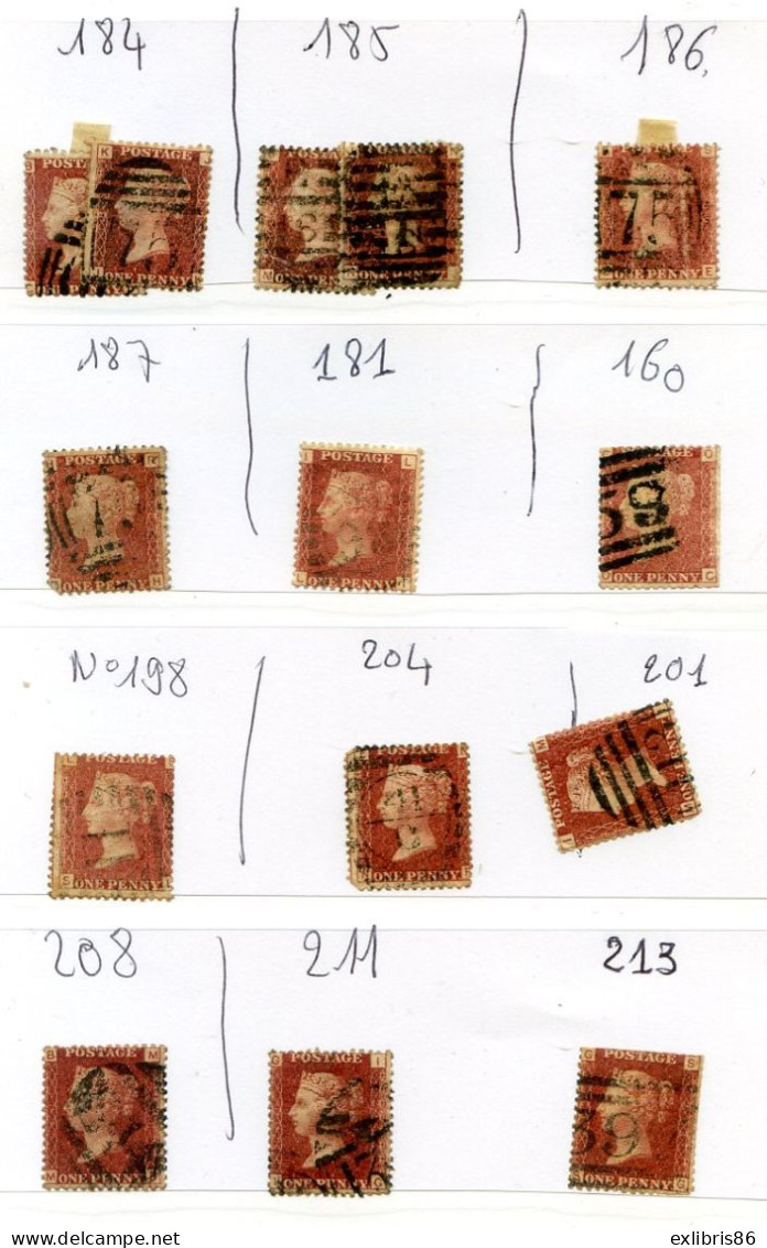 071123  GROS LOTS TIMBRES ANGLAIS POUR PLANCHAGE - Usati