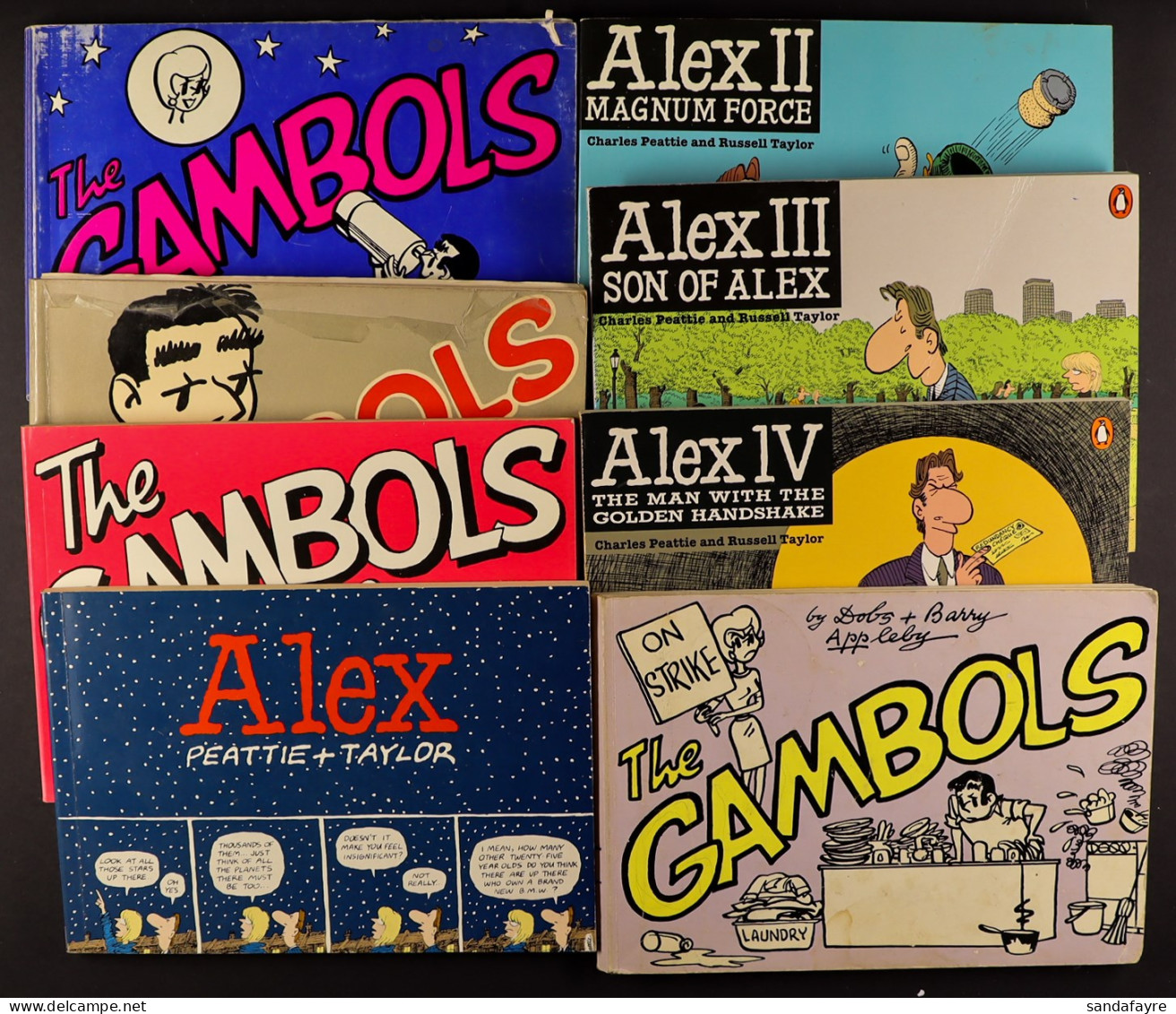 COMIC STRIP BOOKS: THE GAMBOLS & ALEX. Comprising Of 'The Best Of Alex' Annuals From 2002 To 2018, The Full Alex 1987-19 - Other & Unclassified