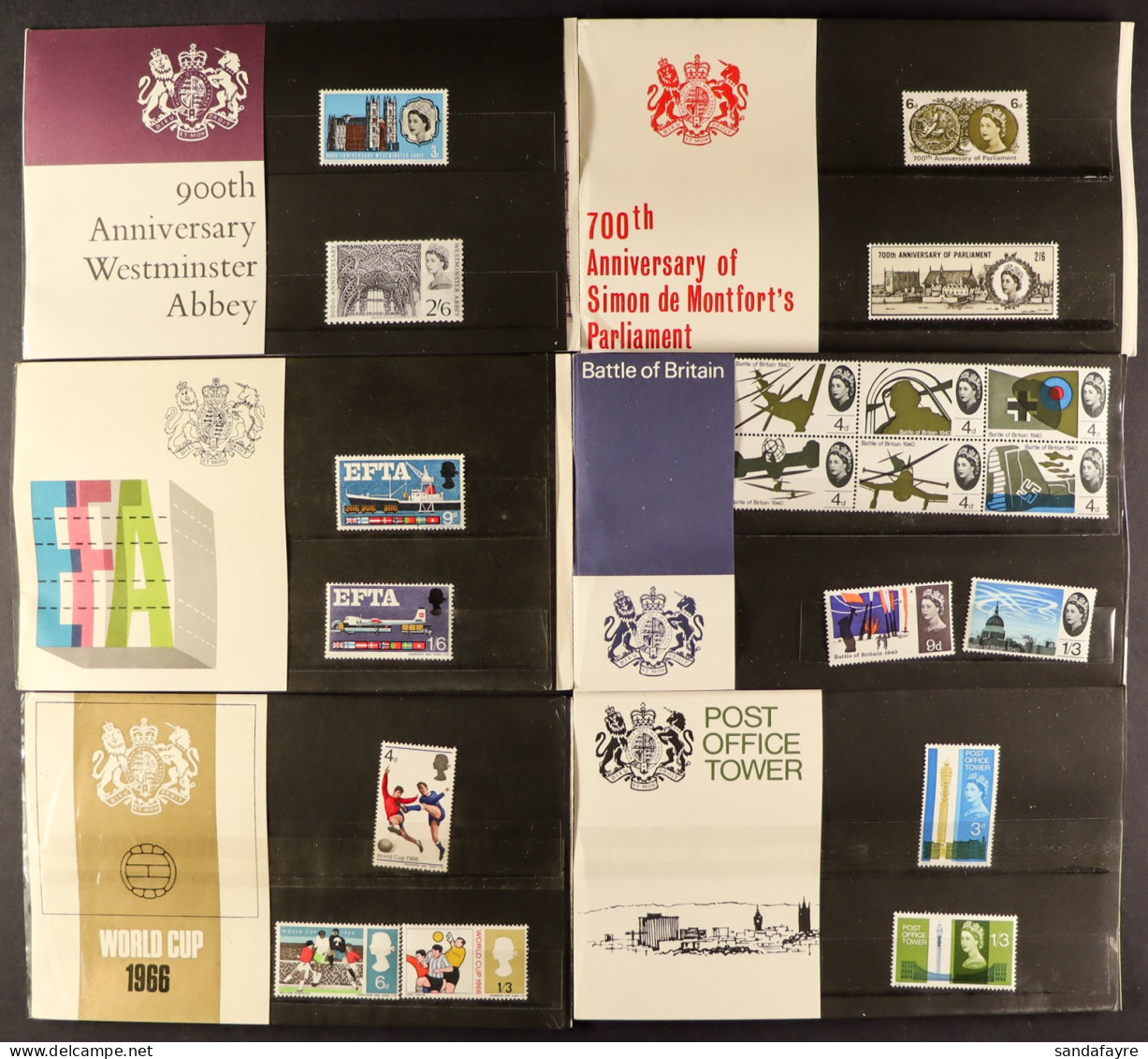 CHARITY - 1965 - 1970. IncludesÂ  1965 Parliament, Battle Of Britain, Post Office, 1966 Westminster, World Cup, Birds, T - Autres & Non Classés