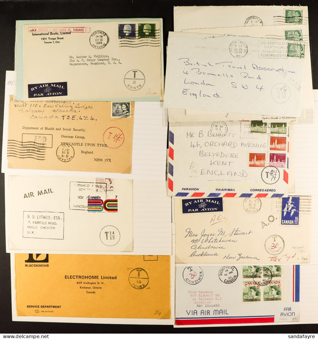 CROWTHER ESTATE - POSTAGE DEFICIENT / DUE COVERS. Box Containing Chiefly 1960's - 1990's (although Items From 1907 Seen) - Sonstige & Ohne Zuordnung