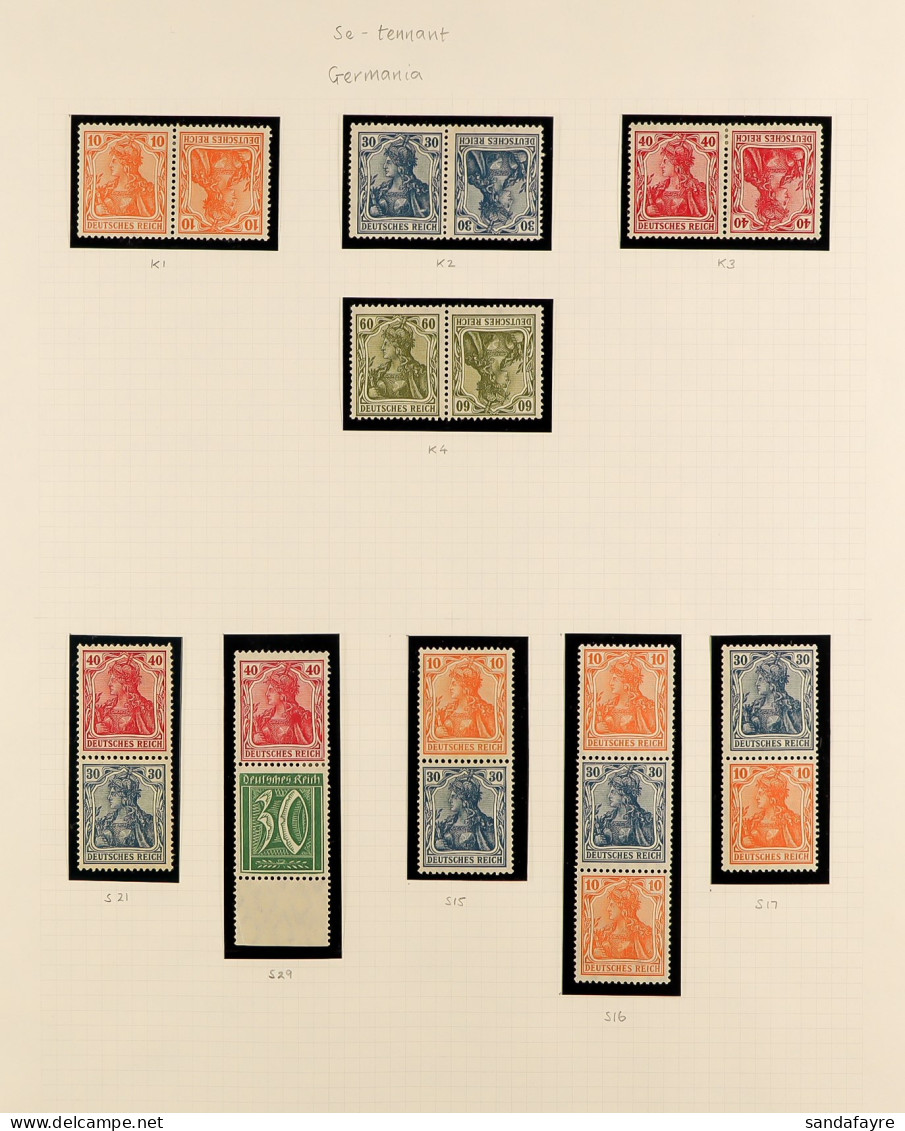 1875 - 1999 COLLECTION Mint And Used In Three Spring-back Albums. Includes A Range Of Germania Values, 1940 Winter Relie - Andere & Zonder Classificatie